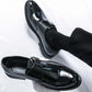 📢📢40% OFF !! ⏰Men's Classic Faux Leather Single-Buckle Shoes👞