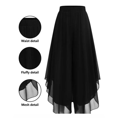 🔥2026 New Style ＆ Hot Sale ＆ 50％ Off🔥Women's Asymmetrical Chiffon Wide-Leg Pants