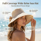 👒 50% OFF NOW ! 💐 Women's Bowknot Wide Brim Sun Protective Hat – Oversized wide brim blocks UV rays, delicate bow decor, lightweight breathable fabric, ideal for beach, travel & outdoor walking✨