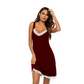 📢📢50% OFF !! ⏰Women's Lace Trim V-Neck Nightgown Slip Dress