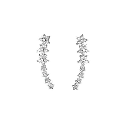 📢📢BUY 1 GET 1 FREE !! ⏰Starry Flower Rhinestone Ear Climber Earrings