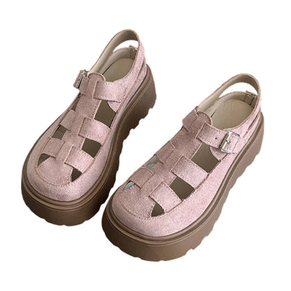 🍁Women's Platform Sandals – Chunky Lug Sole, Caged Upper, Cushioned