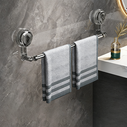🧼 🔧 50% OFF! No-Drill Retractable Towel Bar – Quick Setup, Adjustable Space & Smooth-Surface Grip 🚿