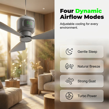 📢📢50% OFF !! ⏰ Rechargeable Hanging Fan with Light – Cordless, practical & perfect for home, camping and travel 🏠 ⛺ ✨
