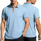 📢📢50% OFF !! ⏰Men's Casual Short Sleeve Collared Shirt