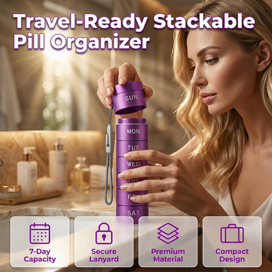 💊 LIMITED-TIME 50% OFF! ✨ 7-Day Metal Pill Organizer – Stackable, Leak-Proof, Sleek Design 🧳