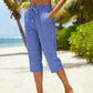 📢📢50% OFF !! ⏰Women's Summer Plaid Capri Pants