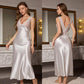 🌛 LIMITED-TIME OFFER! 💖 Elegant V-Neck Slip Nightdress – Simple, Feminine & Comfortable for Peaceful Nights ✨