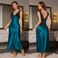 🌛 LIMITED-TIME OFFER! 💖 Elegant V-Neck Slip Nightdress – Simple, Feminine & Comfortable for Peaceful Nights ✨