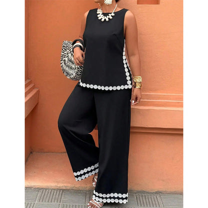 🎁2026 New Arrivals 50% OFF💥Women's Sleeveless Top & Wide-Leg Pants Suit