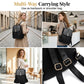 🎒 LIMITED-TIME 50% OFF! ✨ Women's PU Leather Backpack – High-Capacity, Water-Resistant, Ergonomic 🖤