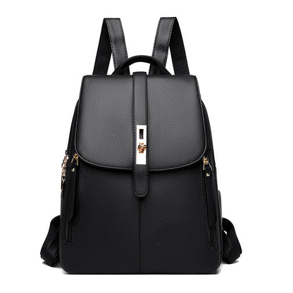 🎒 LIMITED-TIME 50% OFF! ✨ Women's PU Leather Backpack – High-Capacity, Water-Resistant, Ergonomic 🖤