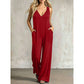 👗 50% OFF NOW! 🌞 Women's Effortless Summer V-Neck Jumpsuit – Flowy & lightweight – Breathable fabric, perfect for beach or brunch – easy one-and-done style 🌊