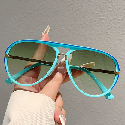 📢📢50% OFF !! ⏰Women's Retro Double-Bridge Sunglasses
