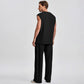 Men's Ribbed Sleeveless Tank Top & Pants 2-Piece Set