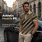 👔 LIMITED-TIME 50% OFF! 💥 Men's Geometric Print Collared Shirts – Muscle Fit, Breathable, Fade Resistant ✨