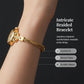 ⌚ LIMITED-TIME 50% OFF! 💥 Elegant Women's Bracelet Watch – Gold Tone, Pearlescent Dial, Braided Mesh Strap ✨