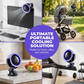 🌬️ USB Wall-Mountable Turbo Fan Digital Display Strong-Grip Clamp 💤 Ultra-Quiet Nighttime Cooling Omnidirectional Pivot 50% OFF Today