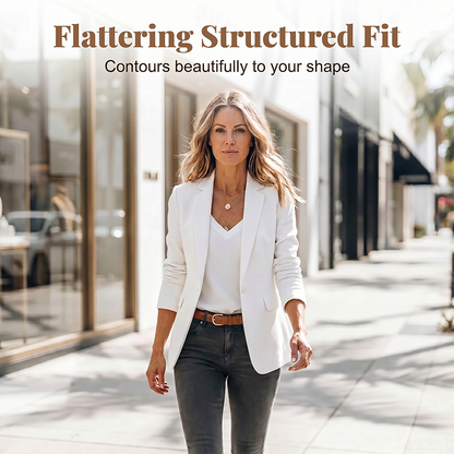 💃✨🌹 LIMITED-TIME 50% OFF! Slim-Fit Lapel Blazer for Women – Single-Breasted, Lightweight Lining, Flattering Waist – Instantly Elevate Any Outfit, from Day to Night 🌙🎀
