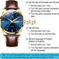 📢📢50% OFF !! ⏰Men's Simple Watch with Day and Date, Stainless Steel Analog Quartz Watches for Men, Classic Luminous Hands Men's Dress Watches, Black/White/Blue Dial