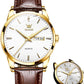 📢📢50% OFF !! ⏰Men's Simple Watch with Day and Date, Stainless Steel Analog Quartz Watches for Men, Classic Luminous Hands Men's Dress Watches, Black/White/Blue Dial