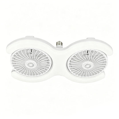 💡🌀 50% OFF! Double-head LED ceiling fan with light – 2 independent heads, 3 speeds, and remote control – Perfect for large rooms ✨