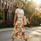 📢📢50% OFF !! ⏰Women's Boho Floral Maxi Skirt