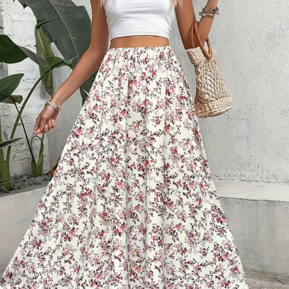 📢📢50% OFF !! ⏰Women's Boho Floral Maxi Skirt