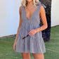 Women's Soft Casual V-Neck Mini Dress