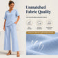 ⏳ LIMITED TIME 50% OFF! 👚 Women's V-Neck Top & Wide-Leg Pants Set – Effortless Style & All-Day Comfort 👖