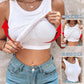 📢📢50% OFF !! ⏰Women's Ribbed Tank Top with Shelf Bra