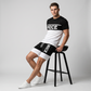 Men's Color-Block Tee and Shorts Set