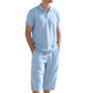 Men's Linen Shirt & Casual Trousers Set 👔👖 Light, Airy & Made for Sun-Soaked Days ✨