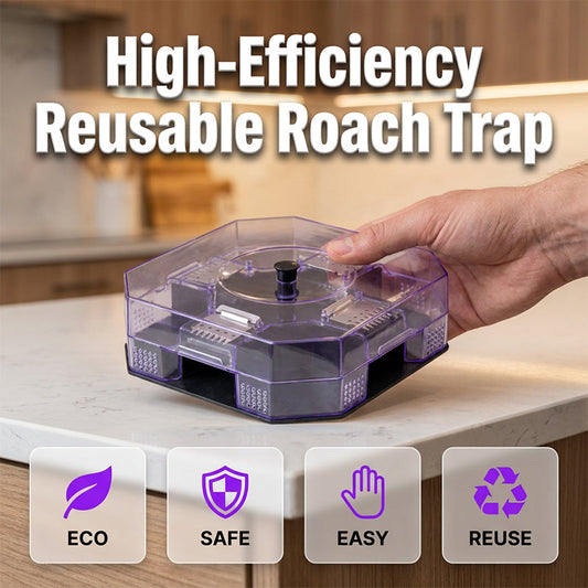 🔥LAST DAY SPECIAL PRICE ￡6.99⚡50K+ SOLD💕 No More Toxic Sprays! Reusable Roach Trap – Catch & Release (or Dispose) Safely