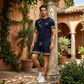 Men Summer 2-Piece T-Shirt and Shorts Casual Set