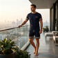 Men Summer 2-Piece T-Shirt and Shorts Casual Set