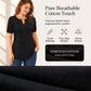 👚 50% OFF NOW! ⏰ Women's Casual V-Neck Pleated Blouse – Lightweight & flowy – Perfect for summer, work or casual chic – soft and elegant 🌸✨🌿