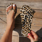 Leopard Print Flip-Flops with Heart Charm 🐆 A Little Wild, a Little Sweet – Slide into Summer with Style ✨