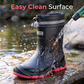 👢 50% OFF NOW! 🌧️ Unisex Mid-Calf Waterproof Rain Boots – 100% waterproof, non-slip & easy to clean – Perfect for rainy days & outdoor adventures ☂️