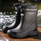 👢 50% OFF NOW! 🌧️ Unisex Mid-Calf Waterproof Rain Boots – 100% waterproof, non-slip & easy to clean – Perfect for rainy days & outdoor adventures ☂️