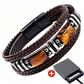 ⏳🔥LIMITED-TIME 50% OFF! ⏰🧵 Braided PU Leather Bracelet for Men & Women – Tiger Eye Stone, Unisex, Layered Design ✨