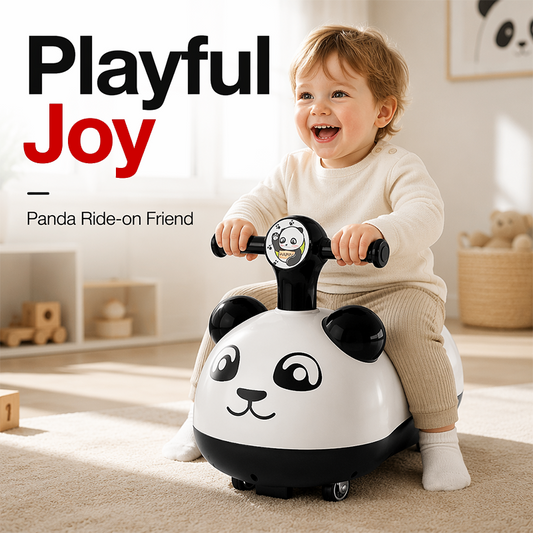 Panda Baby Ride-On Sliding Car with Music and Lights