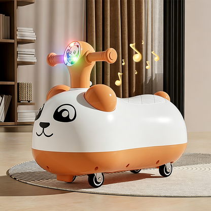 Panda Baby Ride-On Sliding Car with Music and Lights
