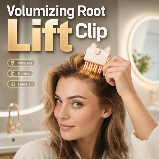 🎉 2026 Sale — Over 26800 Sold! ⏰ Wireless Heated Root Volumizing Clip｜Salon Hair Lift Tool for Fine Flat Hair 📢✨