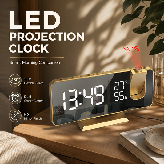 Smart Radio Projection Clock Dual Alarm