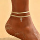 🌸 50% OFF NOW! ✨ Dainty Layered Gold Initial Anklets – Elegant design, lightweight & adjustable – Perfect for everyday charm & gifting 💛