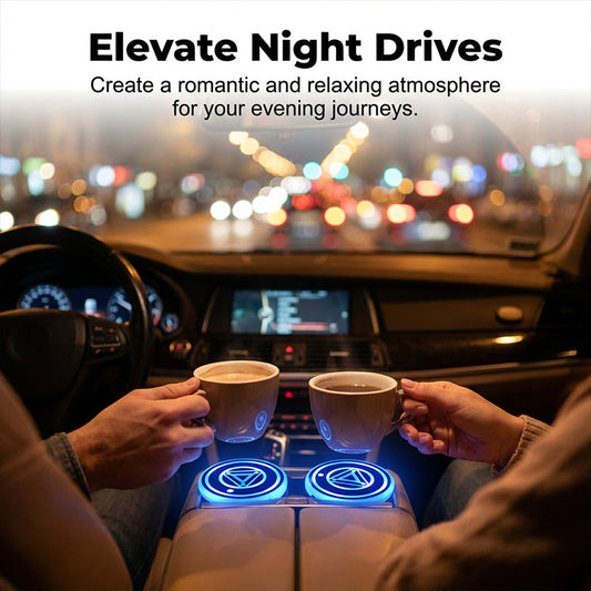 ⏳Limited-time 50% off⏰Rechargeable LED Car Cup Holder Lights♨️