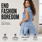 🎉 2026 Sale — Over 24,000 Sold! 💞 Women Sleeveless High Slit Denim Vest Dress Longline Jean Jacket