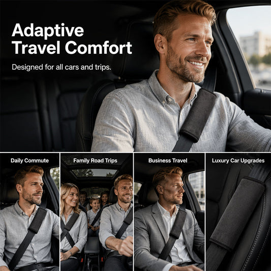 📢📢BUY 1 GET 1 FREE !! ⏰Universal Faux Suede Car Seat Belt Shoulder Cover Extended Cushion Padding