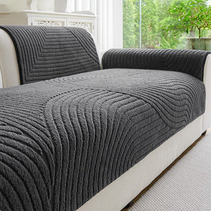 🛋️ 50% OFF NOW! ❄️ Cotton Velvet Winter Sofa Cushion Cover – Non-slip, plush & soft – Cozy warmth & protection for your couch ✨